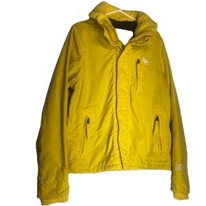 Abercrombie and Fitch Yellow Ski Jacket Boys Size‎ XL
